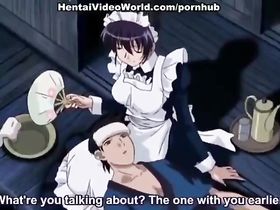 Японский парнишка прикинулся больным чтобы отжарить анимешку служанку